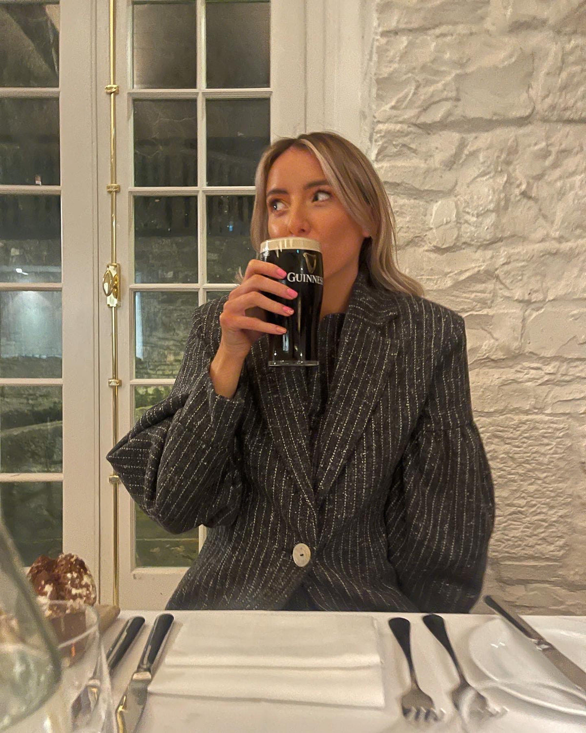 The Burren Grey Pinstripe Waistcoat