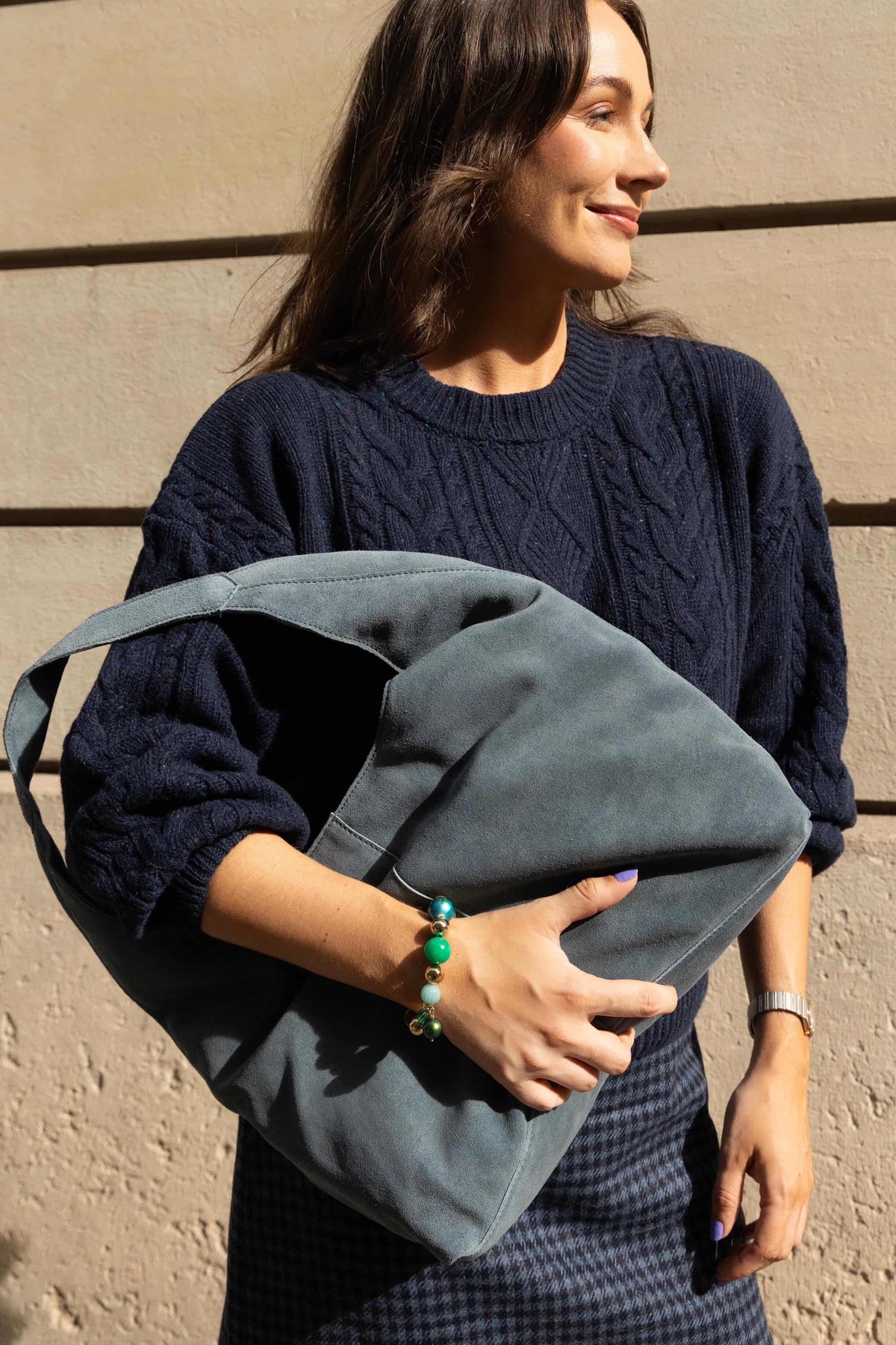 Weavers &amp; Believers Skirt | Navy Check