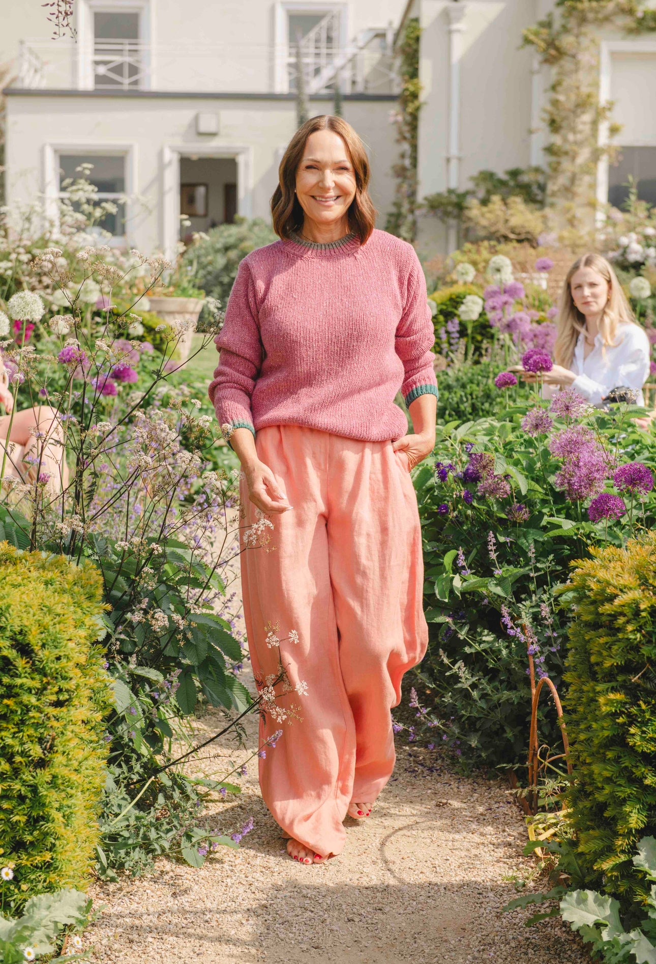 Coral Wide Leg Trousers