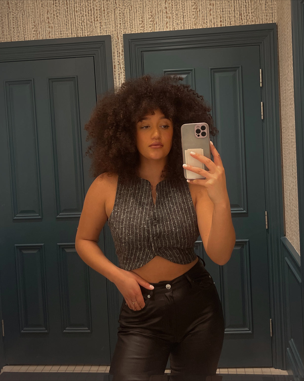 The Burren Grey Pinstripe Waistcoat