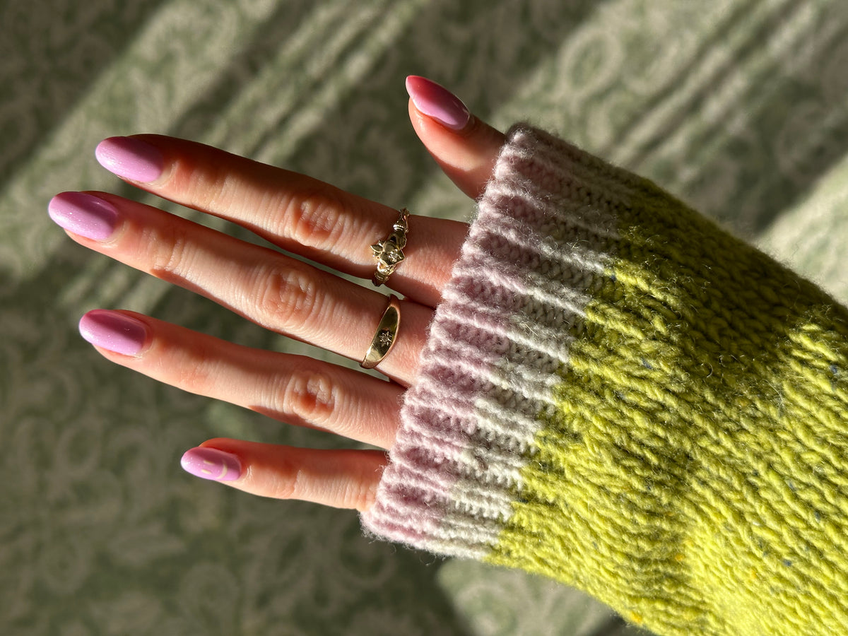 Wild Meadows Green Jumper | A Tapestry of Nature