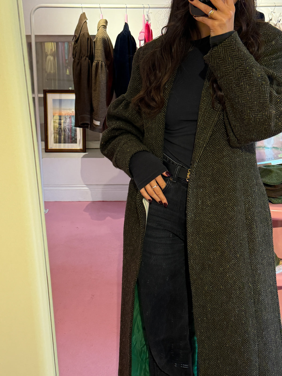 The Burren Green Long Coat