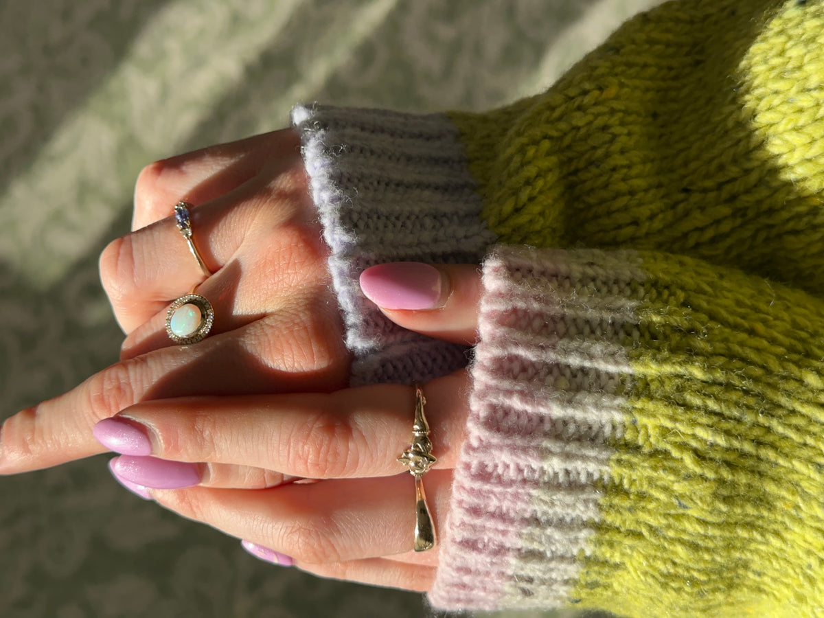 Wild Meadows Green Jumper | A Tapestry of Nature