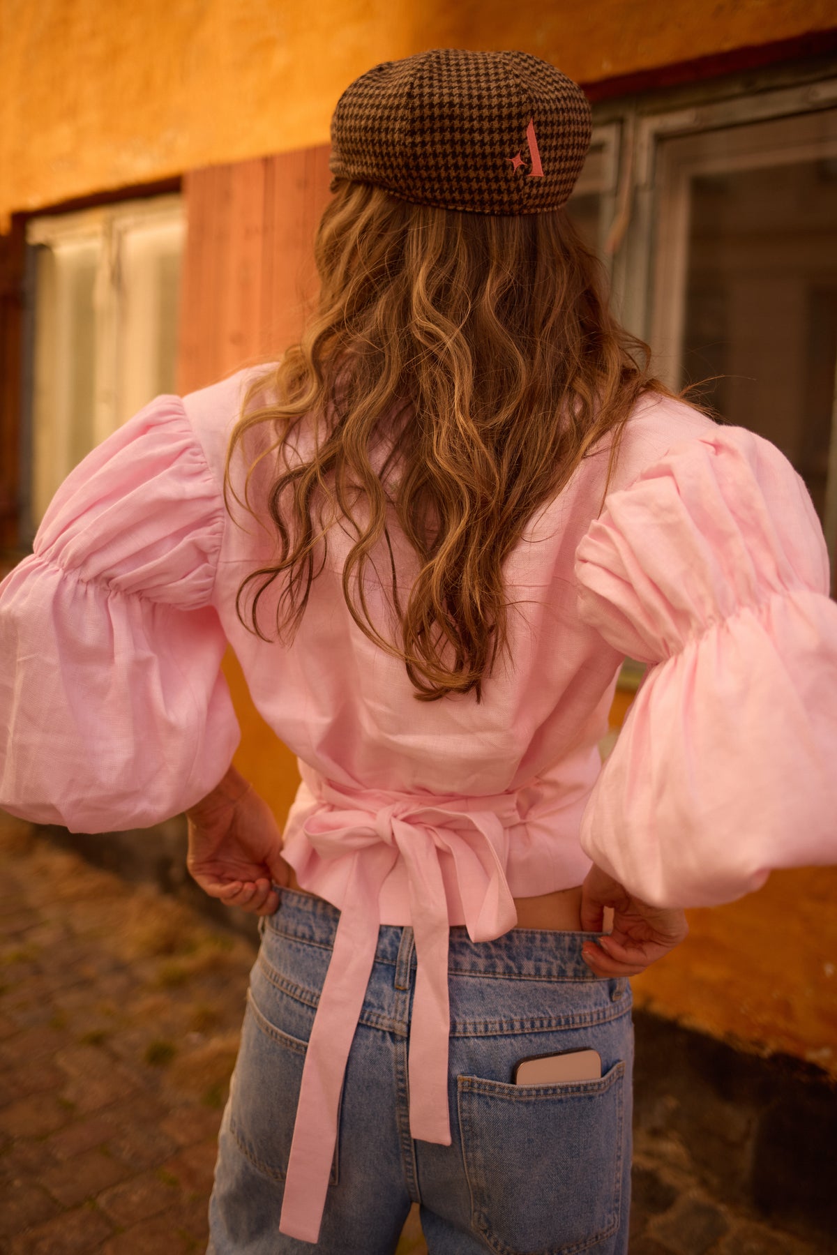 Bloom Pink Linen Blazer