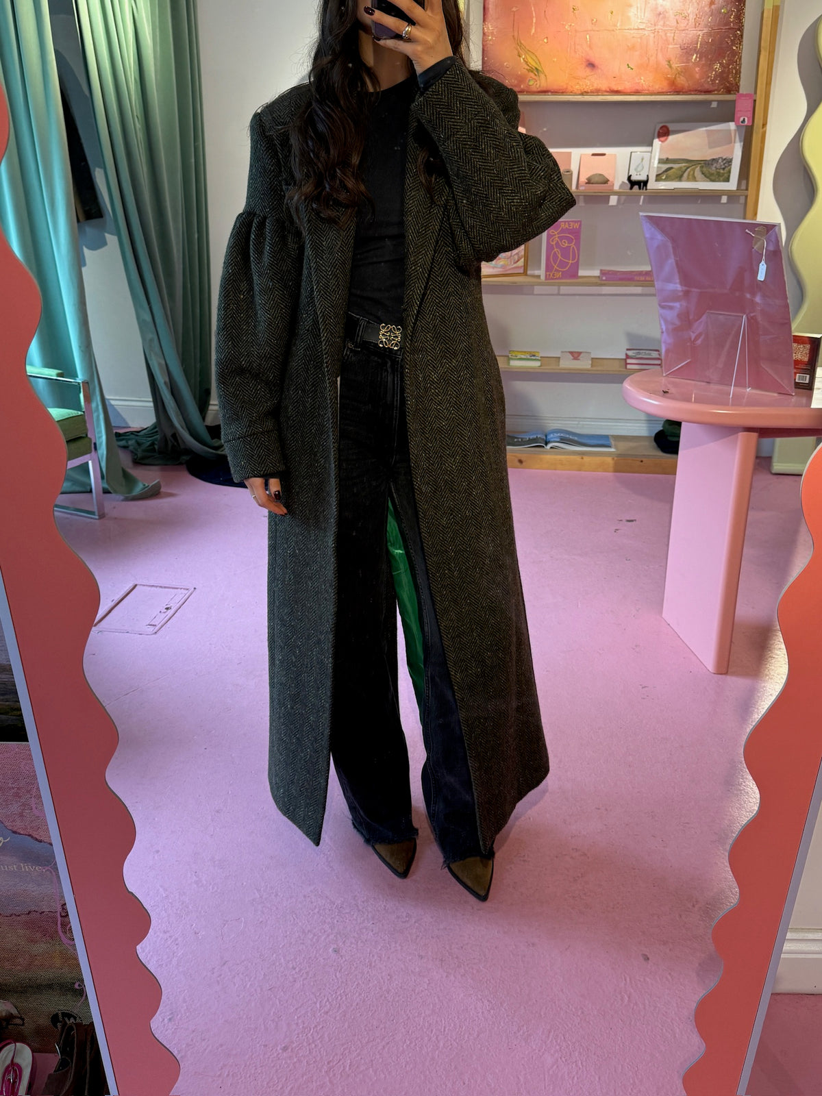 The Burren Green Long Coat