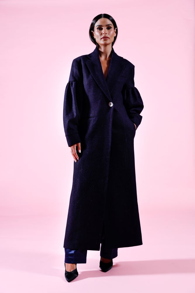 Reimagined | The Burren Navy Long Coat