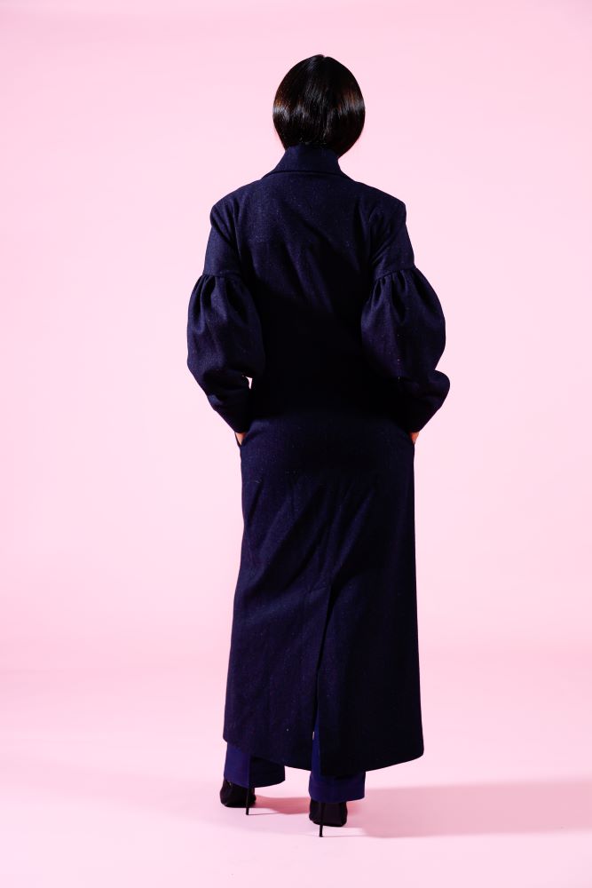 Reimagined | The Burren Navy Long Coat