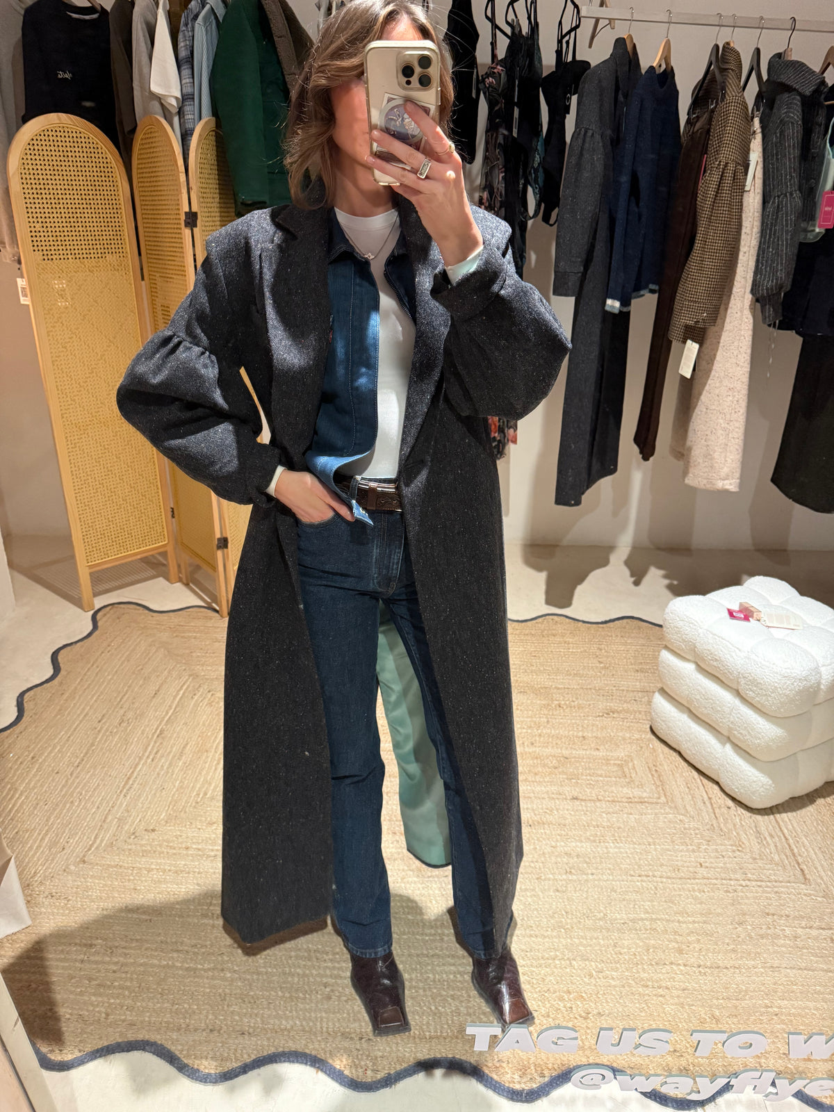 The Burren Grey Long Coat