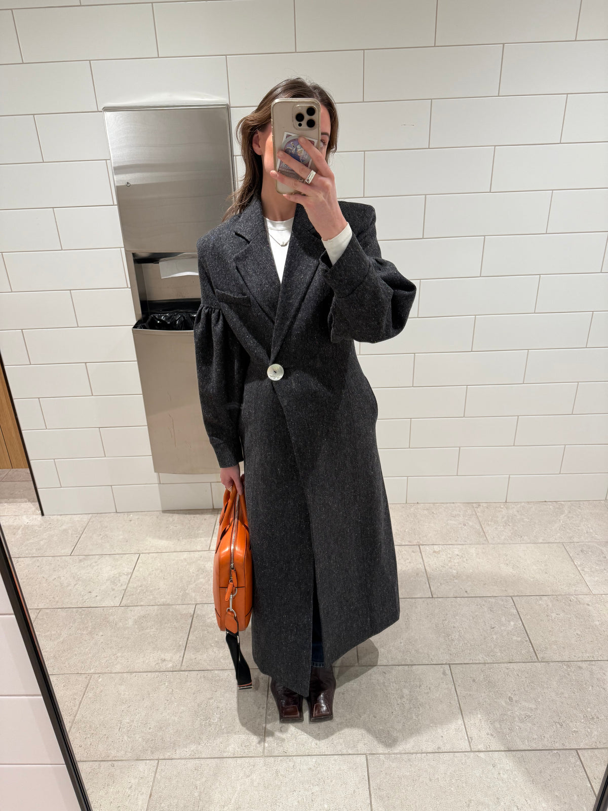 The Burren Grey Long Coat