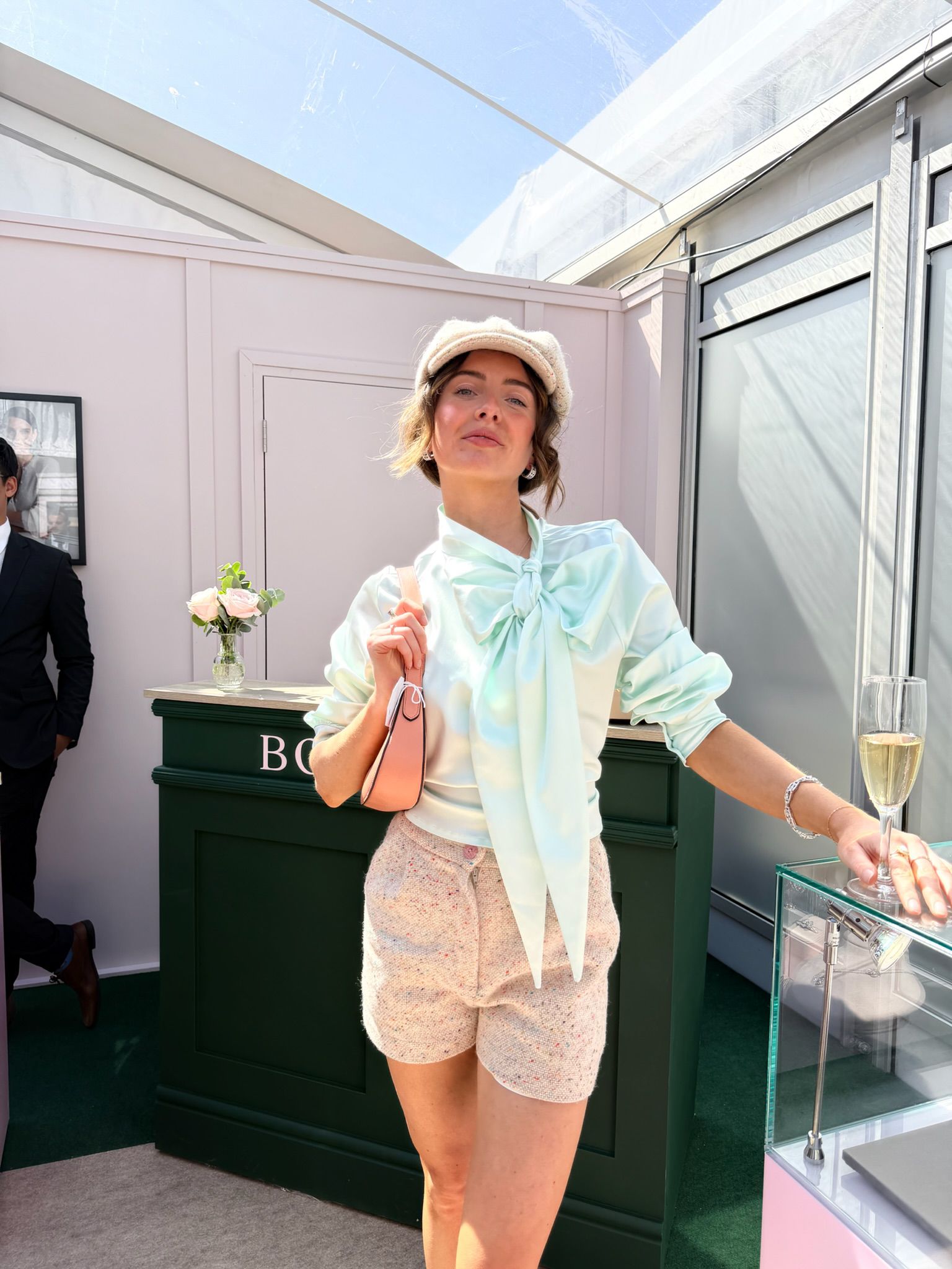 Mint Bow Blouse