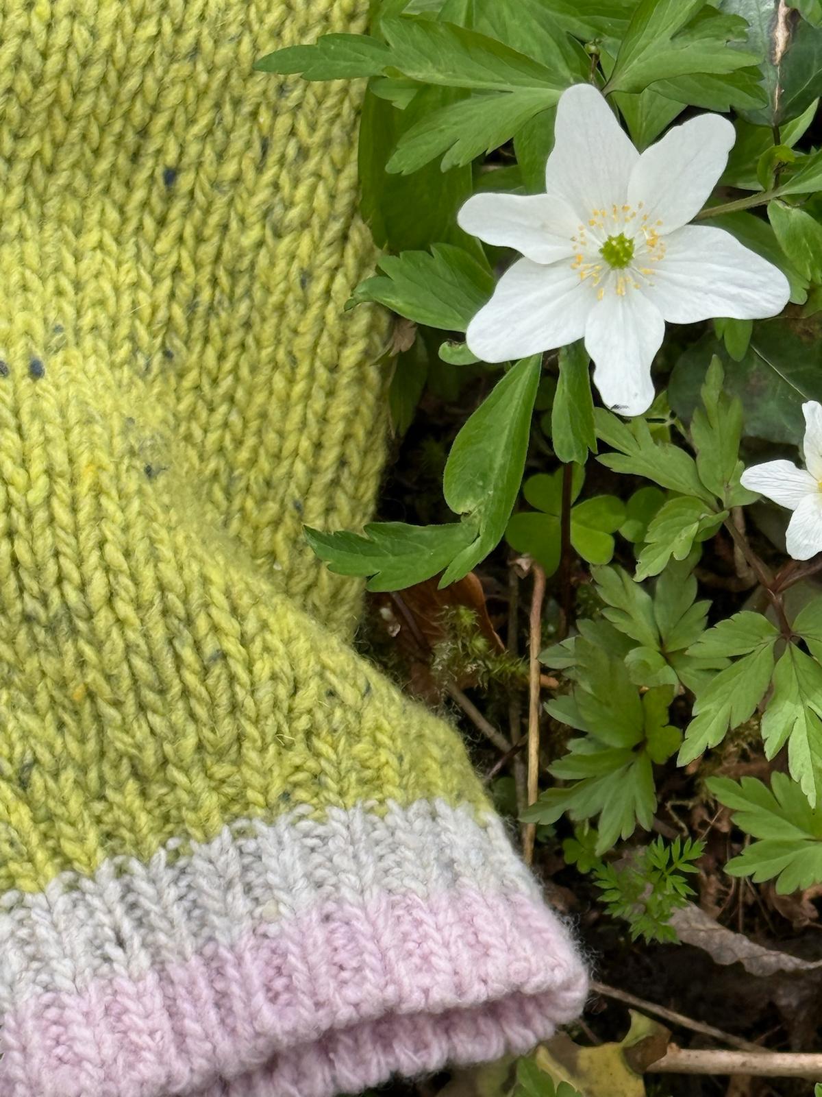 Wild Meadows Green Jumper | A Tapestry of Nature