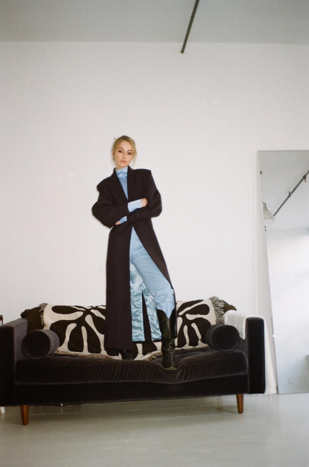 Reimagined | The Burren Navy Long Coat