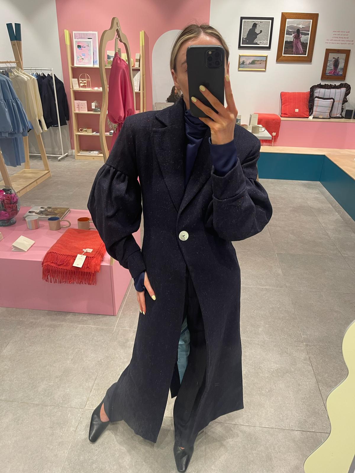 Reimagined | The Burren Navy Long Coat