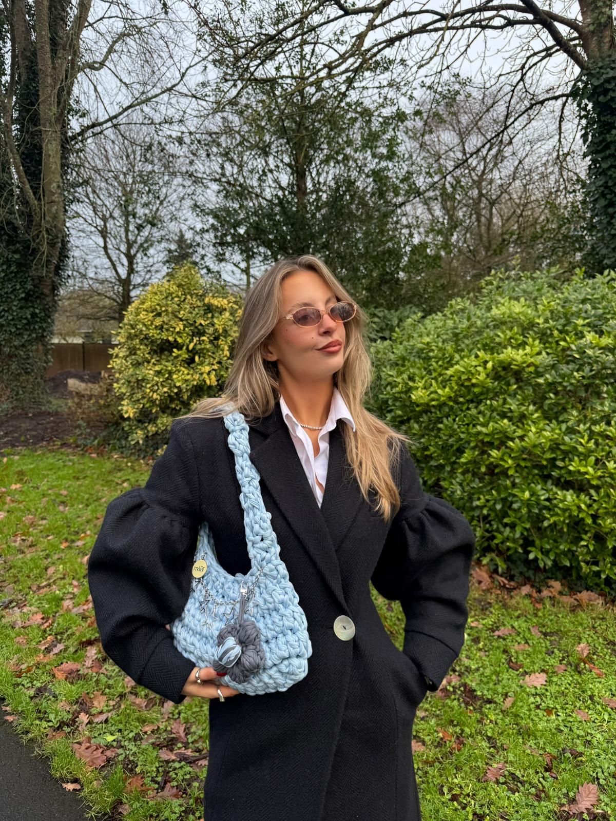 The Burren Navy Long Coat