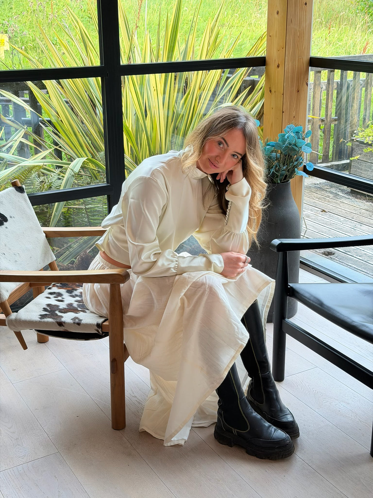 Dawn Blouse | Pearl Ivory