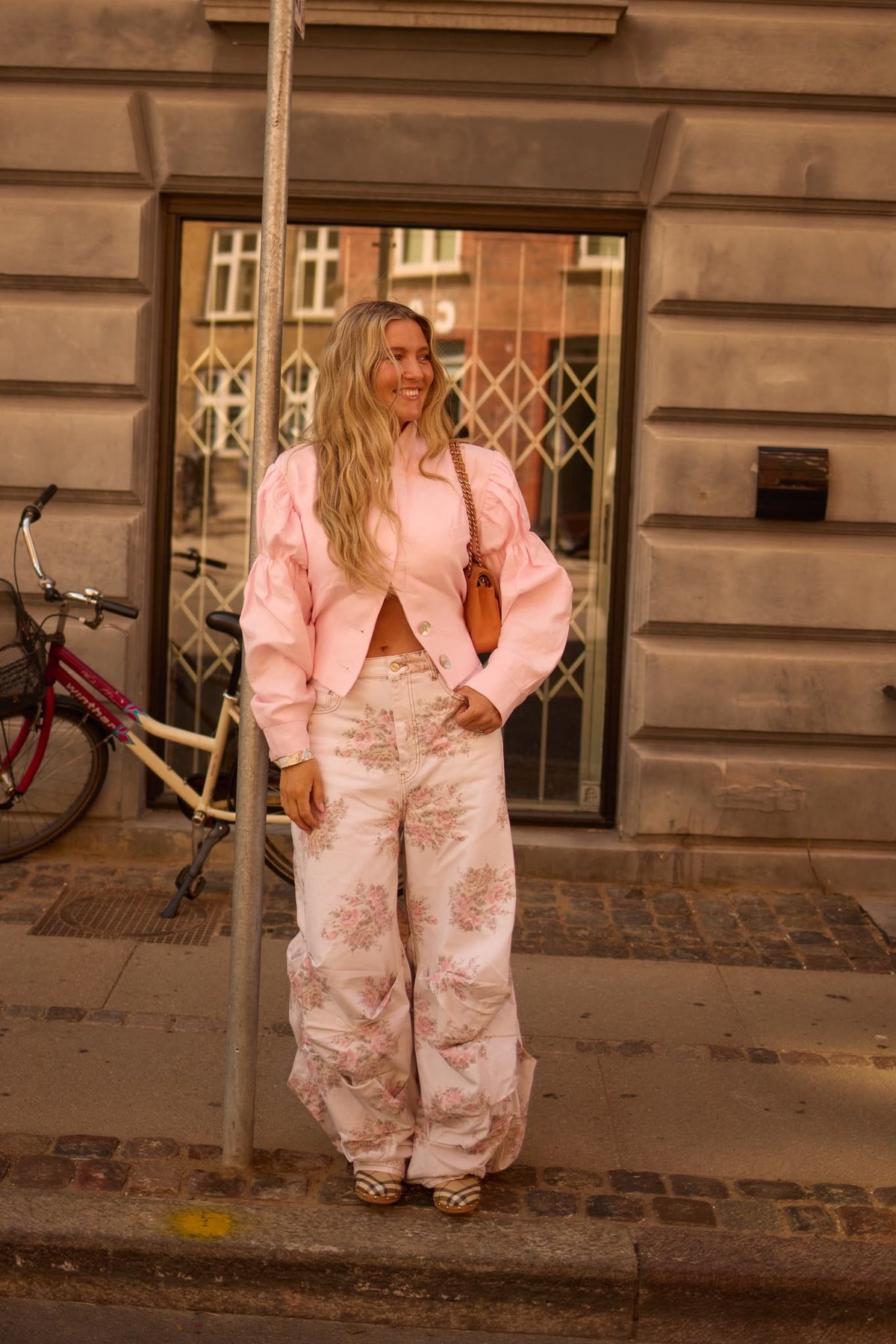 Bloom Pink Linen Blazer