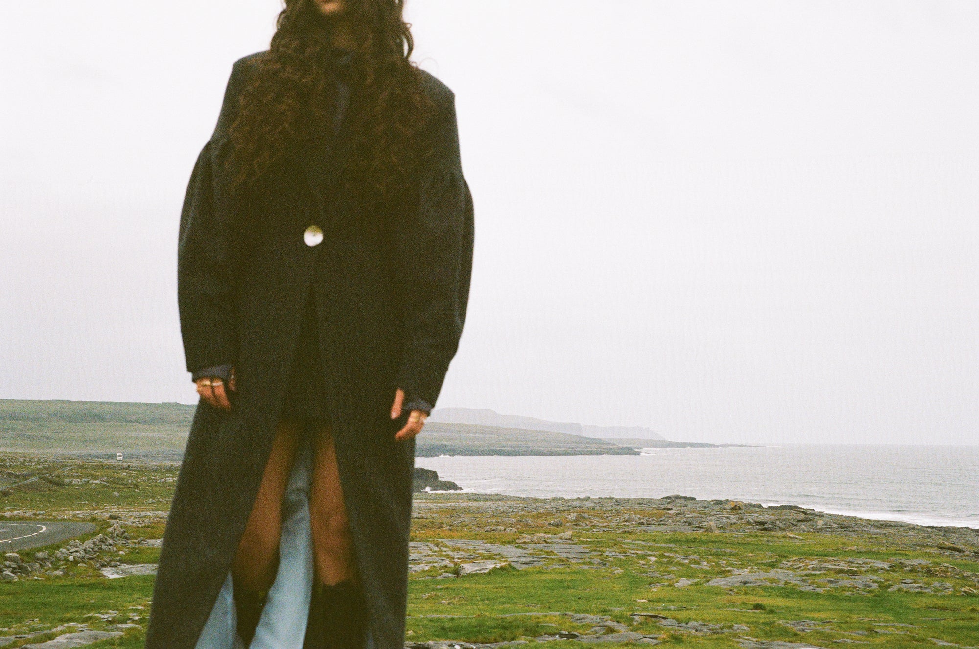 The Burren Grey Long Coat