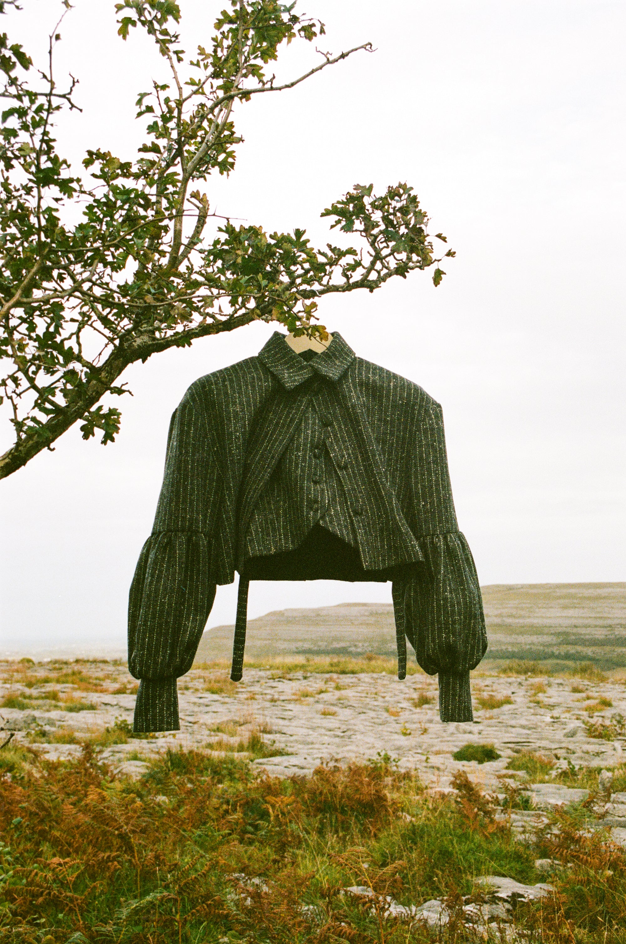 The Burren Grey Pinstripe Jacket